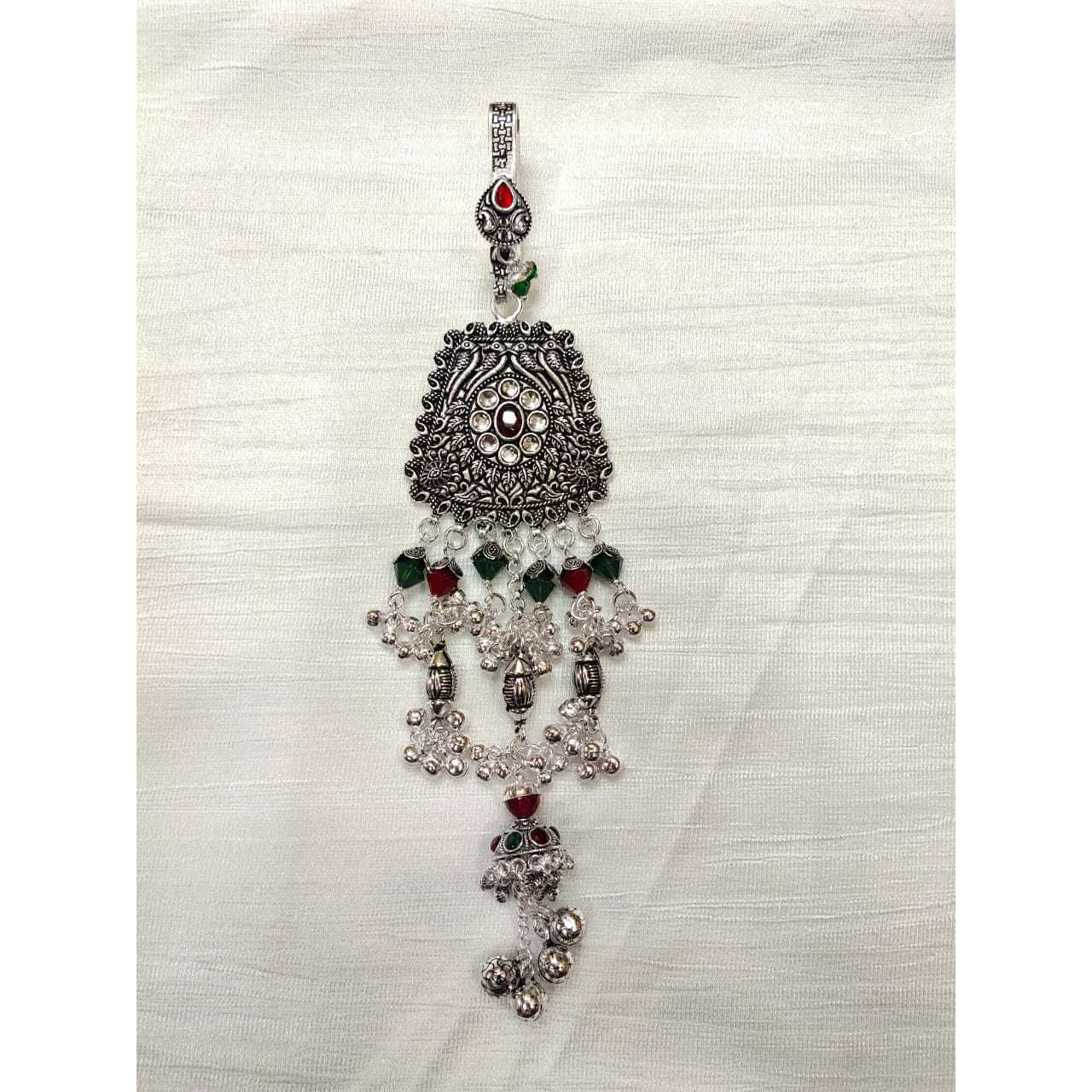 Handmade Oxodize Pearl(Moti) Gungi(Mungi) Ghughri Single Aakadiya Rajkoti Antique Juda Ms-2353