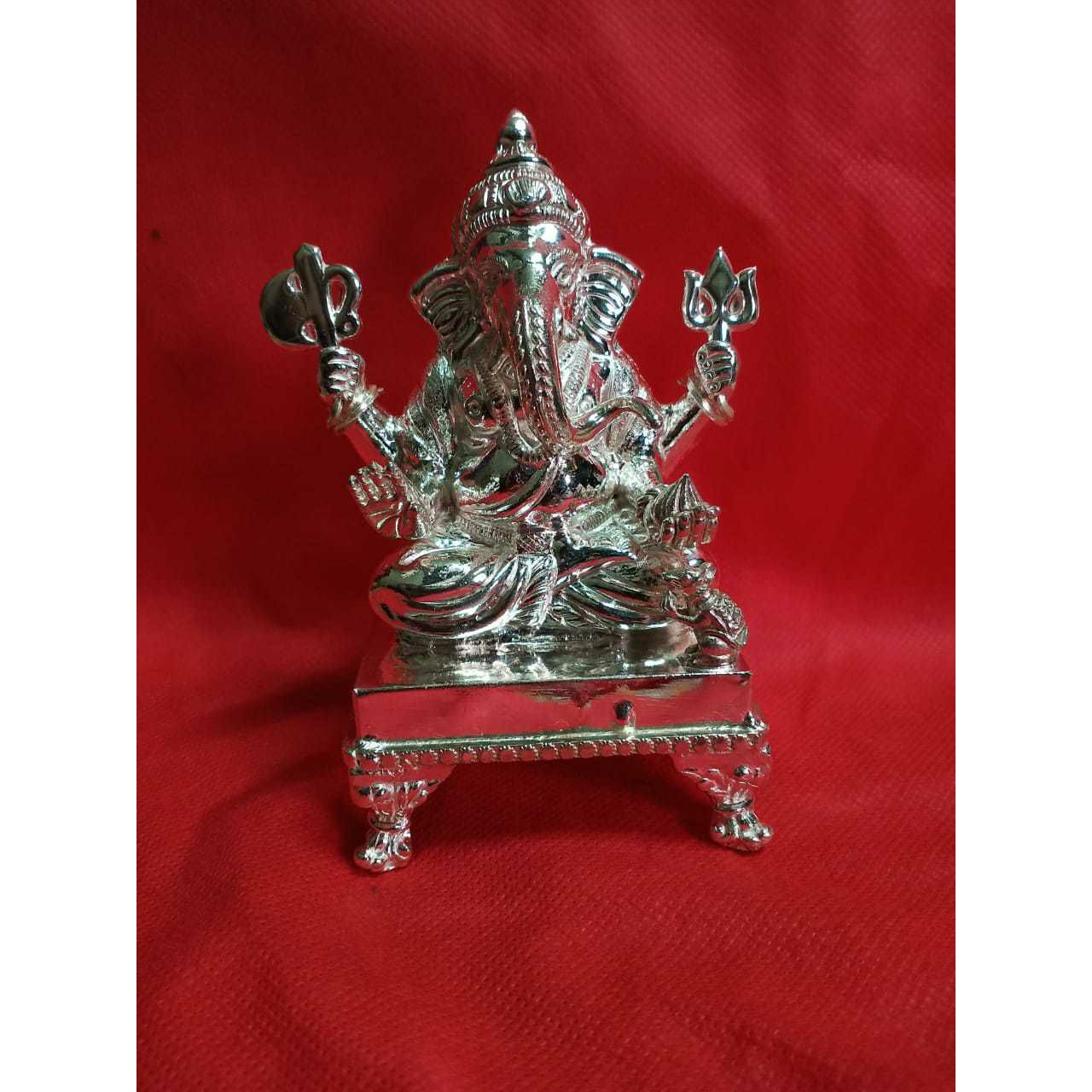 4(four) pillers dark finish ganpatiji murti(bhagvan,god,idols) ms-2331