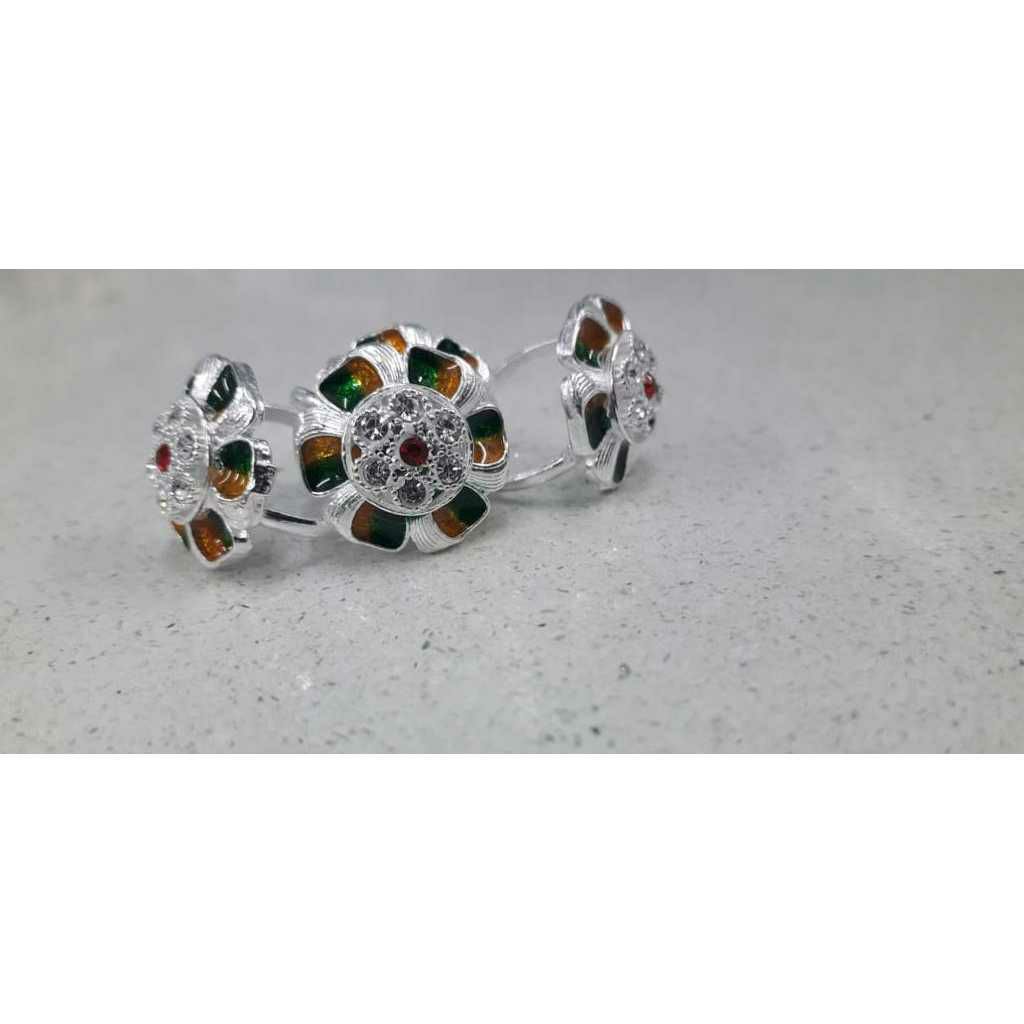 Cholel Nakshi Plastic Mina Vaccum Casting Micrositting Singapuri Bichiya(Vichiya) Ferva Toe Ring Ms-2261