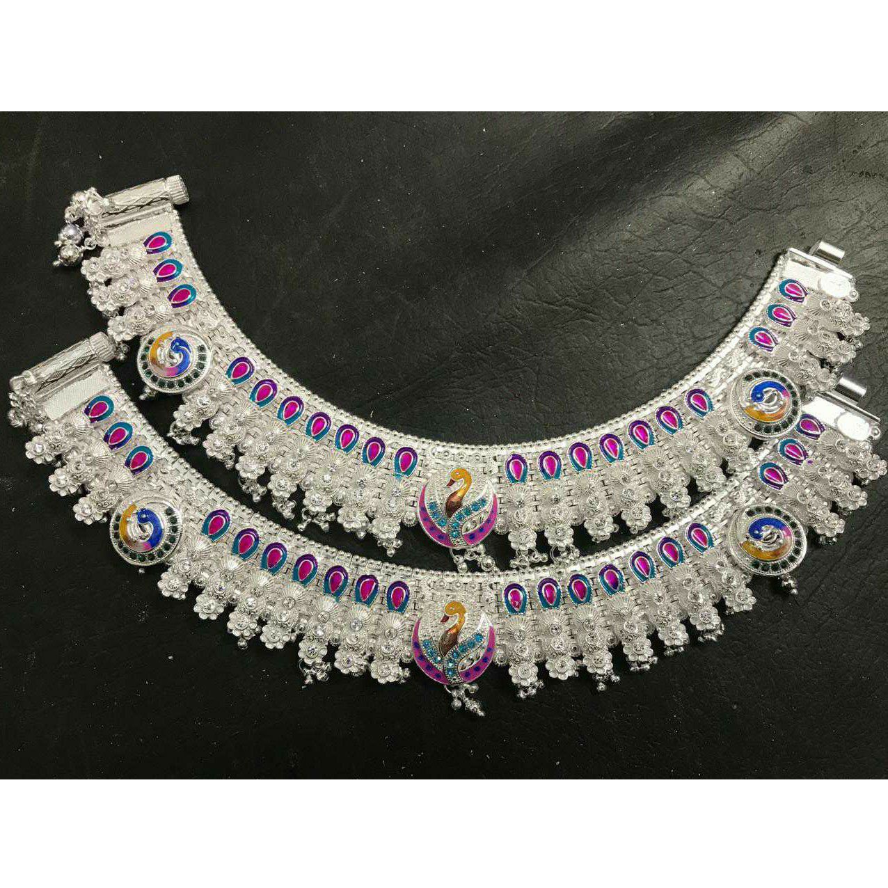 Fancy Peacock Casting Pis Salang Casting Mina Pis Round Goal Khili Payal Ms-2054