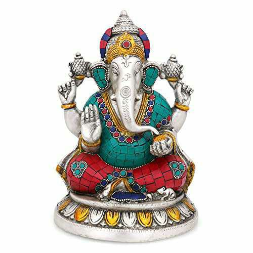 Fancy Mina Stone Ganpatiji Murti(Bhagvan,God,Idols) Ms-1887