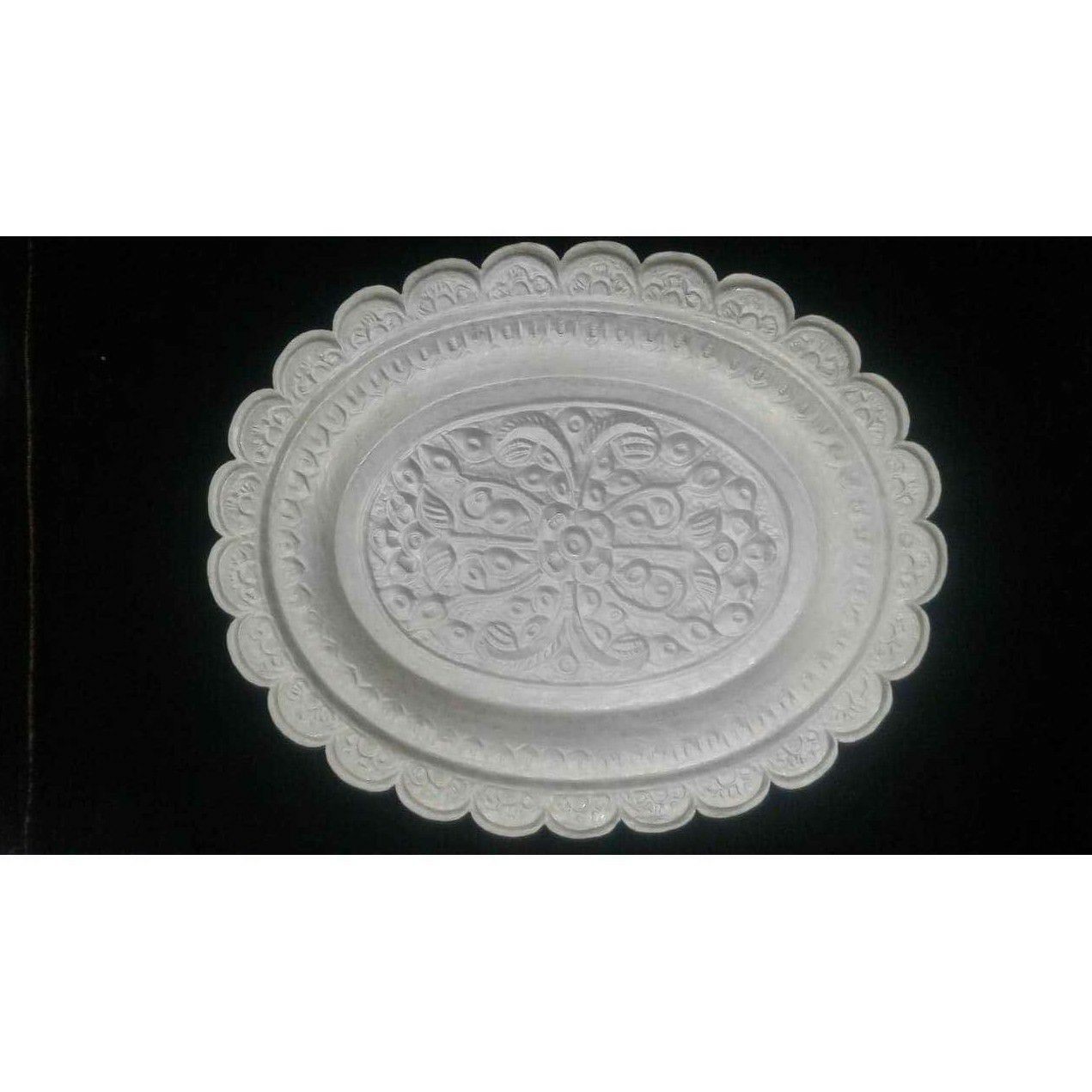 Nakshi Dull Finishing Handmade Working Tray Ms-1857