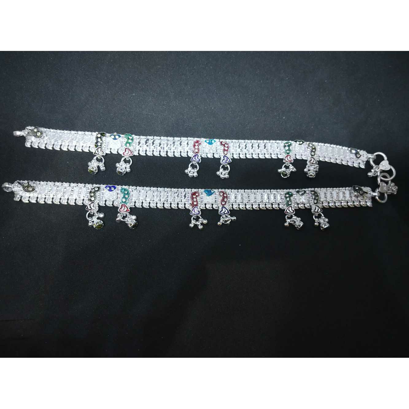 3 Line Indian Traditional Rajkoti Payal