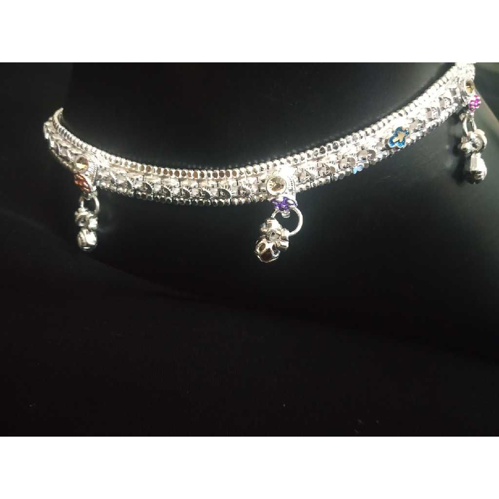 2 line sajan antique ramakda(khilona) casting diamond d-payal