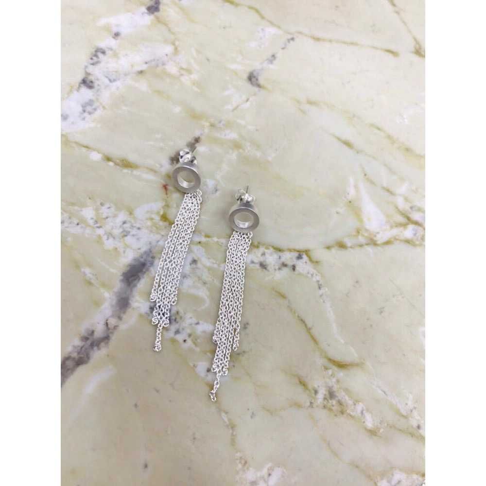 92.5 Sterling Silver Super Nice Chain Earrings