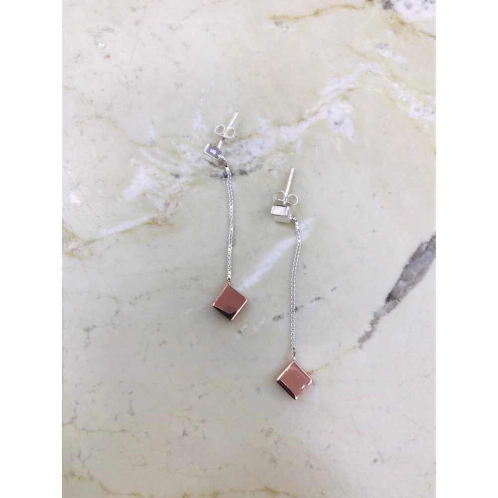 92.5 Sterling Silver Chain Earrings