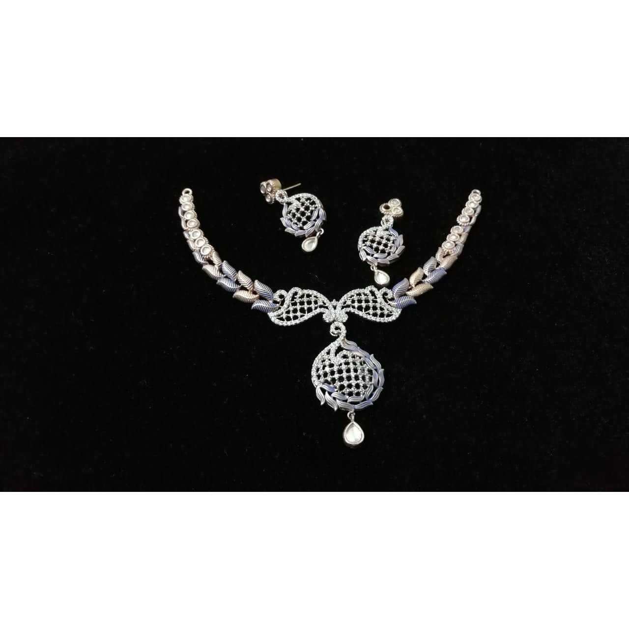 92.5 Sterling Fancy Silver Necklace Set