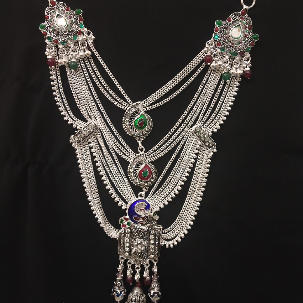 Colorful Silver Peacock Design Juda Kandora