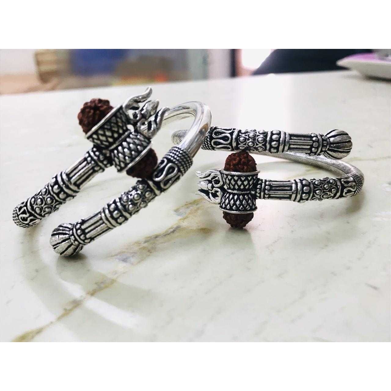 92.5 Sterling Silver Rudraksh Kada