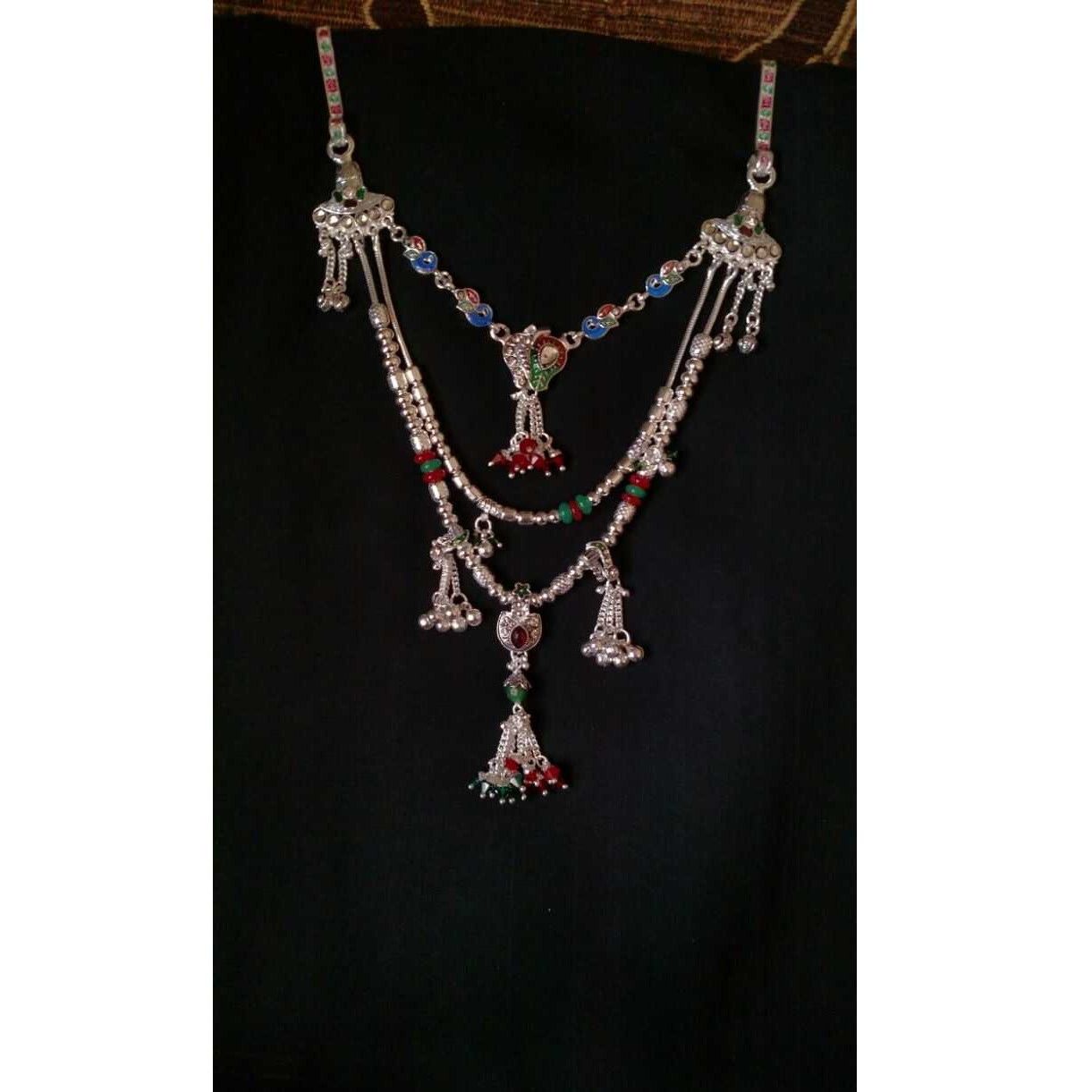 Silver Special Indian Oxidised Kandora