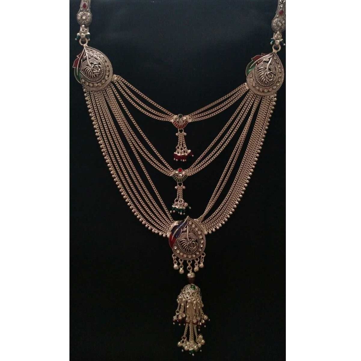 Silver Indian Ladies Oxidised Desinger Kandora