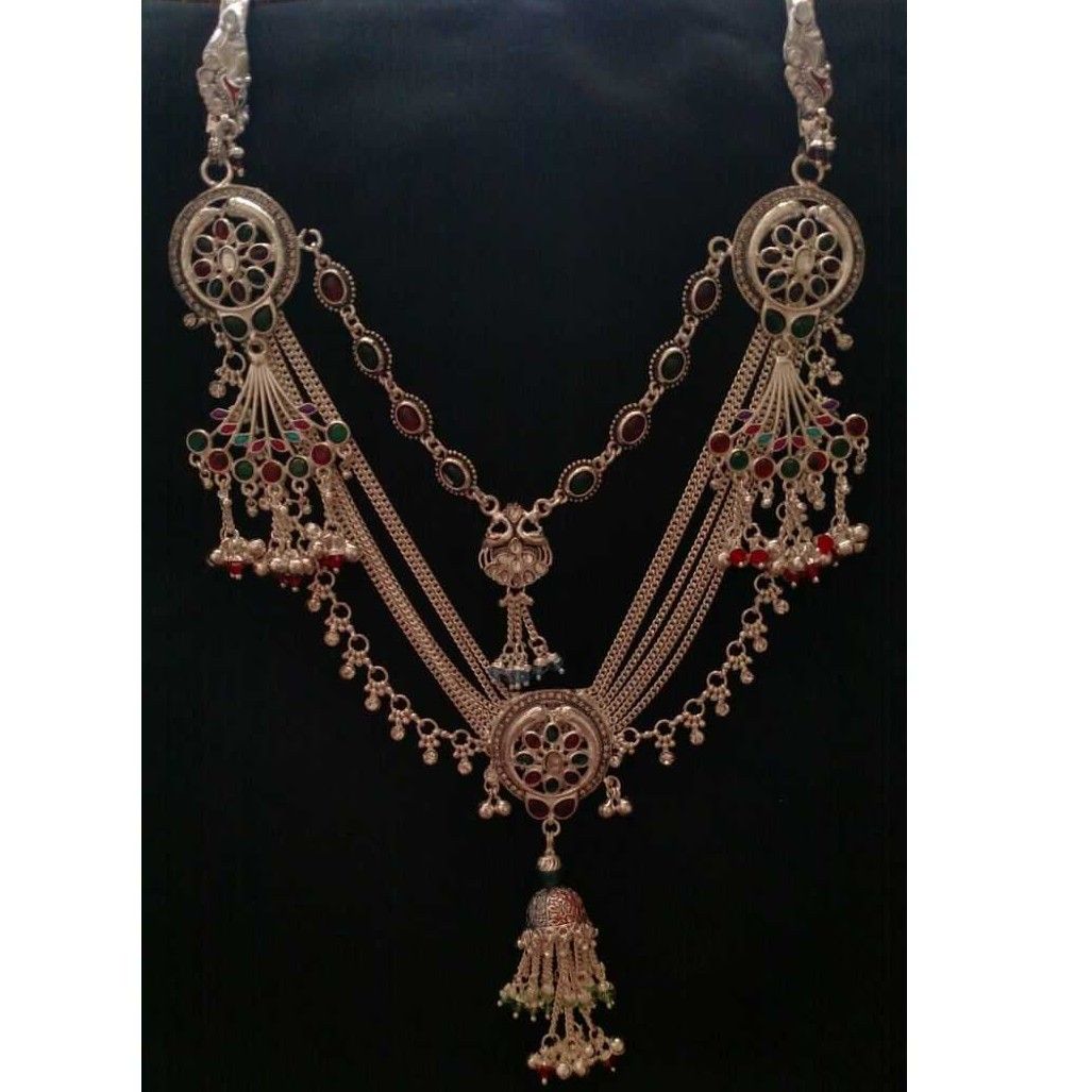 Silver Indian Ladies White Stylish Kandora