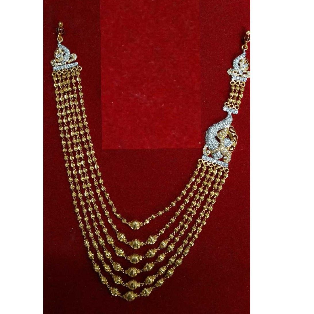 22KT Gold Ladies Indian Vertical 6 Line Dokiya