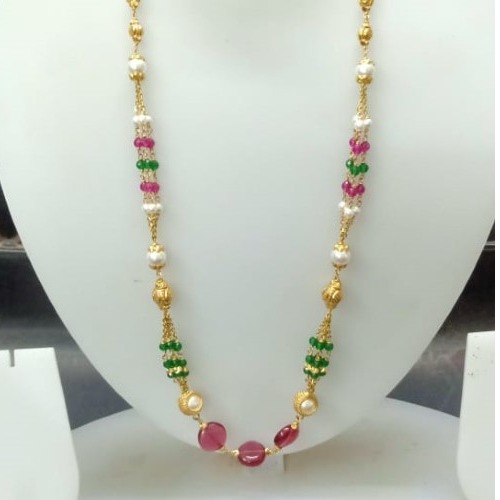 Gold gorgeous diamond mala