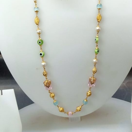 Gold elegant diamond mala
