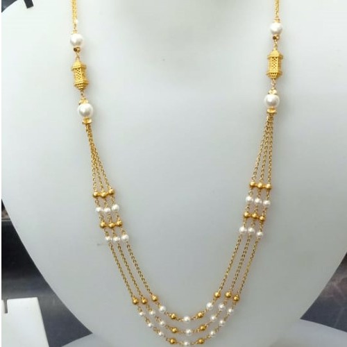 Gold dazzling diamond mala