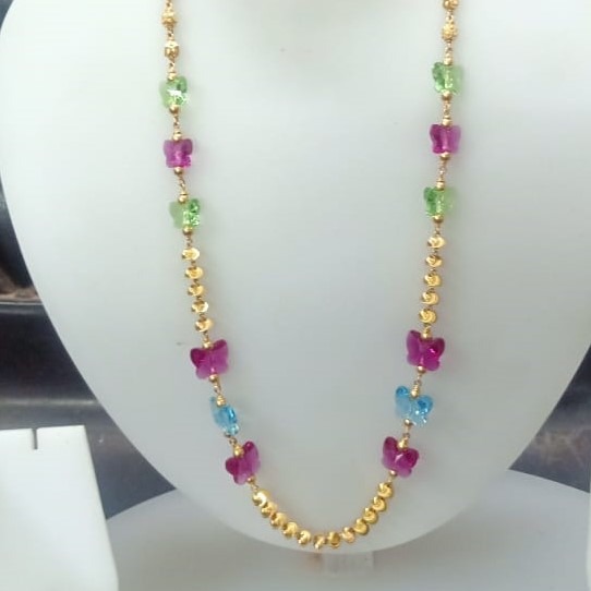 Gold light weight diamond mala