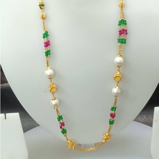 Gold delicate diamond mala