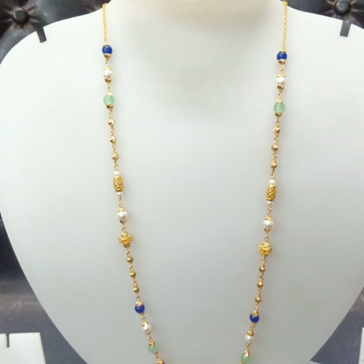 22 KT Gold Fancy Special Occasion Antique Mala CJAM85
