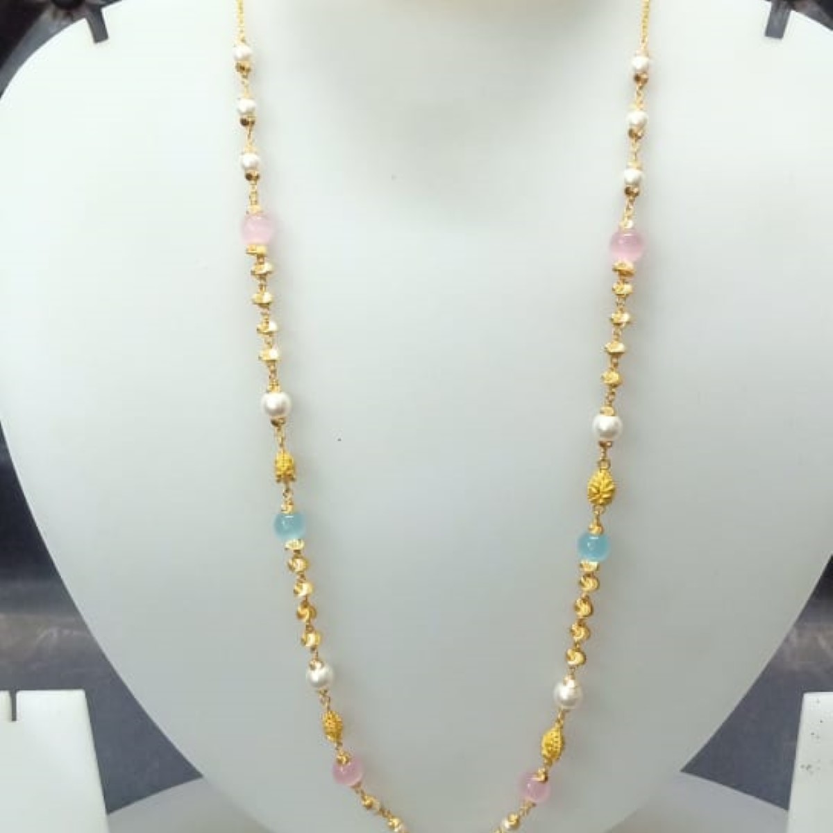 22 KT Gold Trendy Ethnic Antique Mala CJAM84