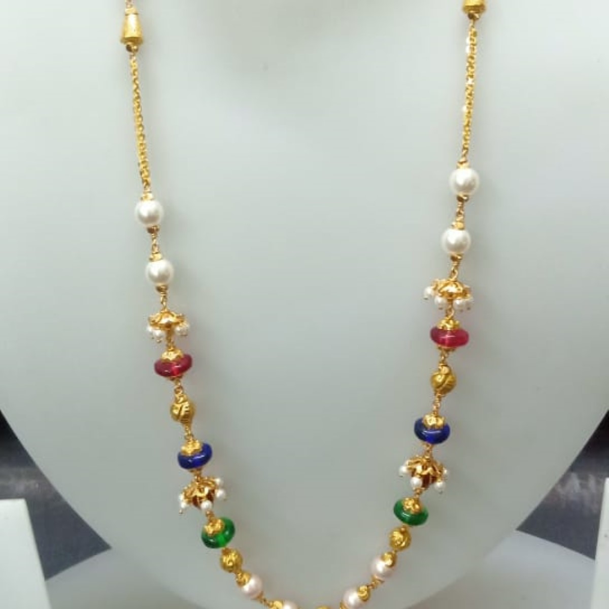 22 KT Gold Classic Special Occasion Antique Mala CJAM83