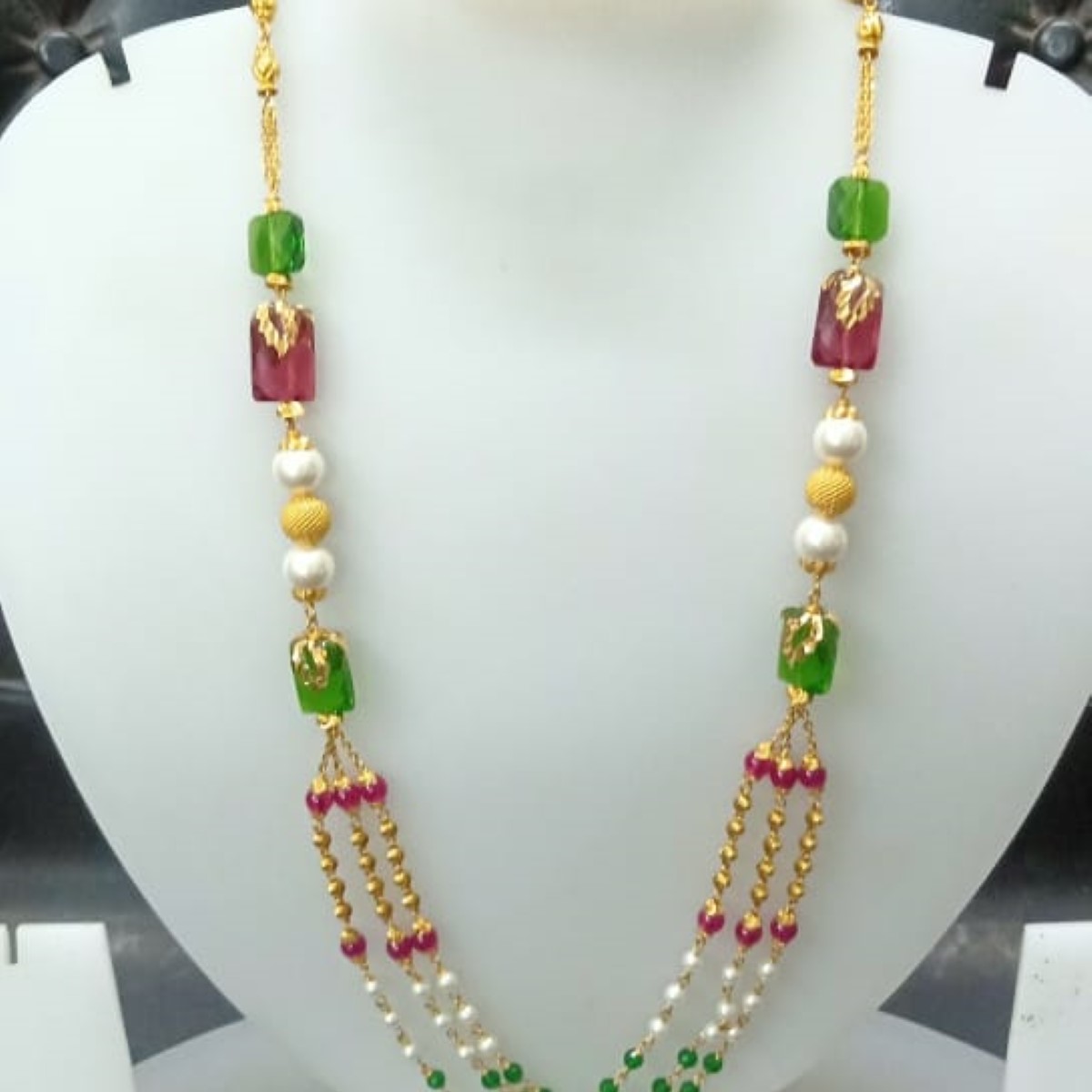 22 KT Gold Modern Ethnic Antique Mala CJAM82