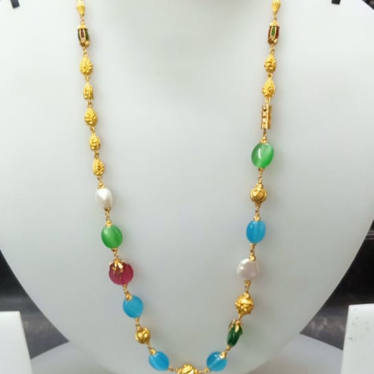 22 KT Gold Fancy Special Occasion Antique Mala CJAM81
