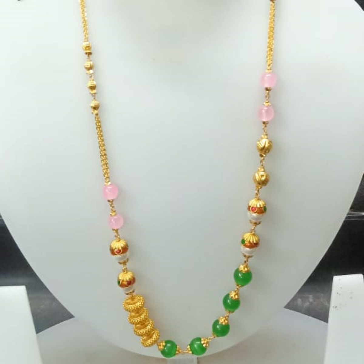 22 KT Gold Trendy Ethnic Antique Mala CJAM80