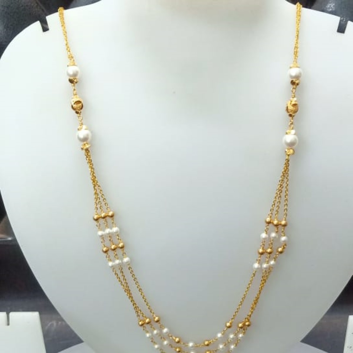 22 KT Gold Trendy Ethnic Antique Mala CJAM76