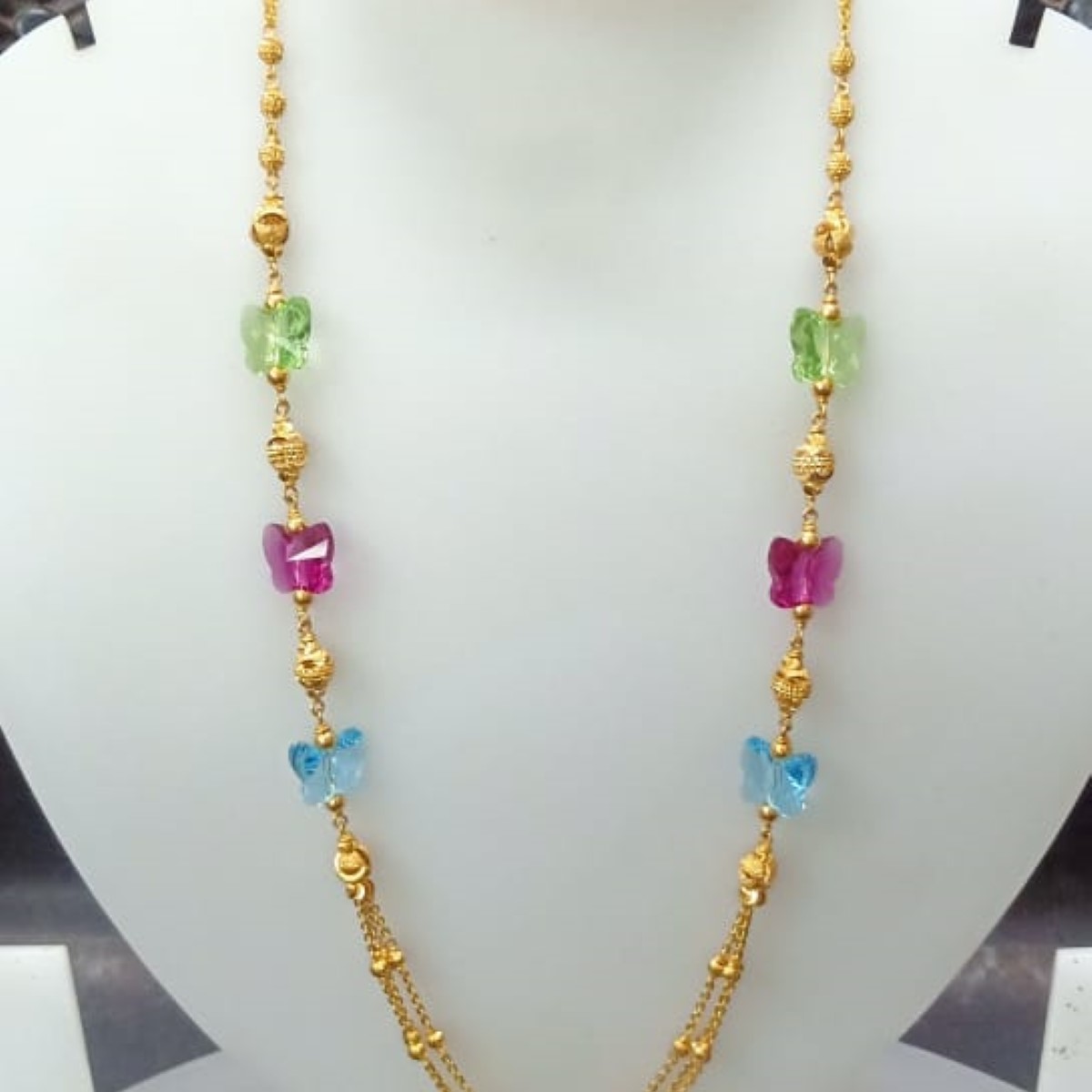 22 KT Gold Classic Special Occasion Antique Mala CJAM75