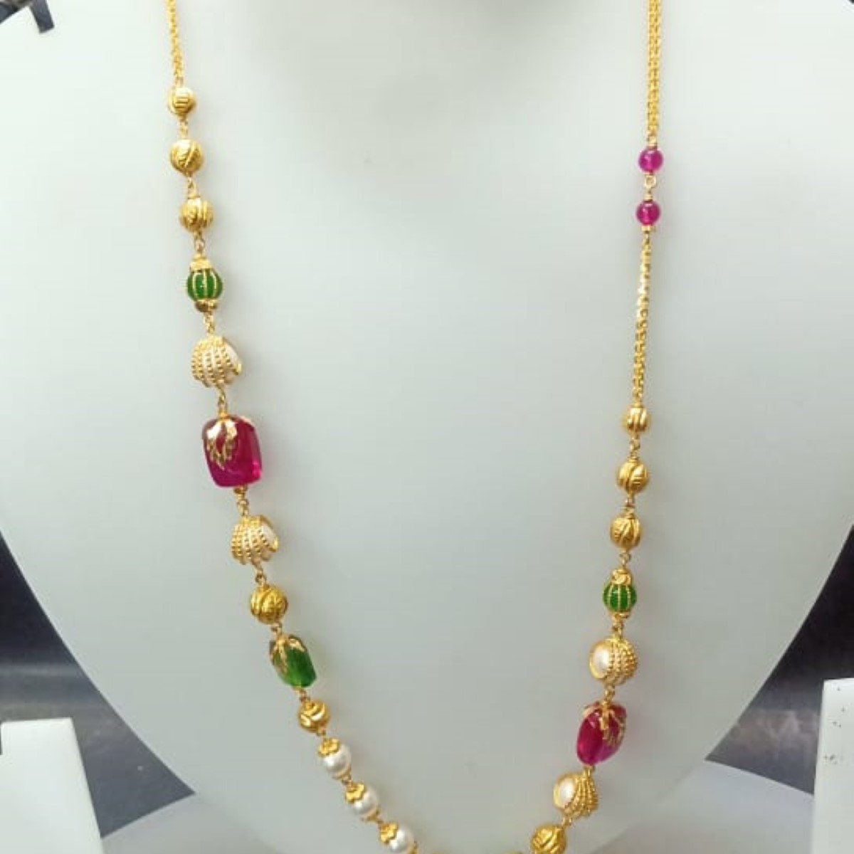 22 KT Gold Classic Special Occasion Antique Mala CJAM71
