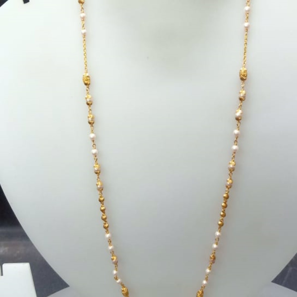 22 KT Gold Trendy Ethnic Antique Mala CJAM64