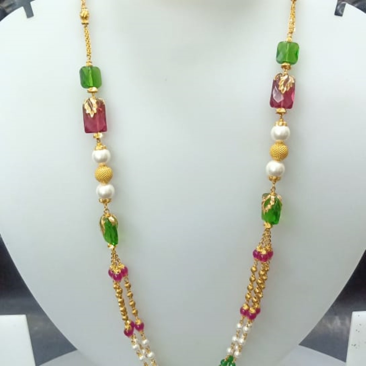 22 KT Gold Modern Ethnic Antique Mala CJAM58