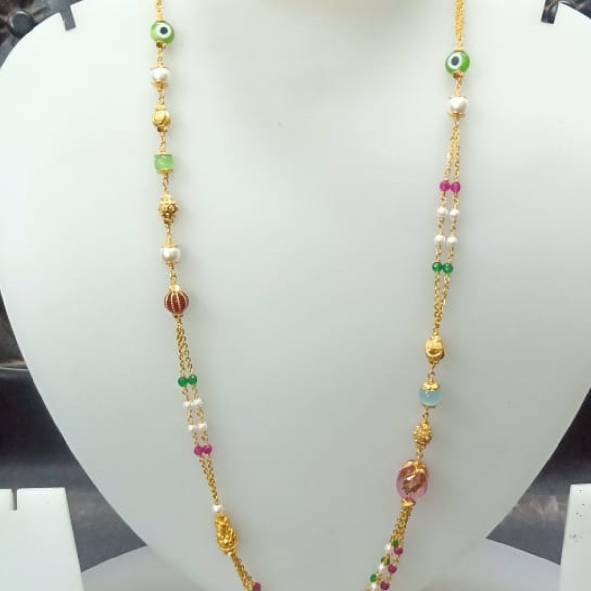 22 KT Gold Classic Special Occasion Antique Mala CJAM55