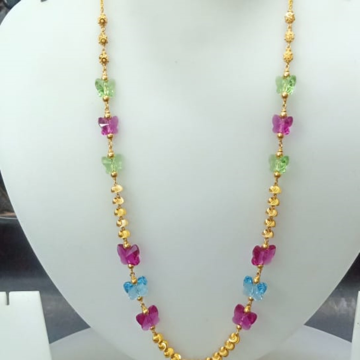22 KT Gold Classic Special Occasion Antique Mala CJAM51