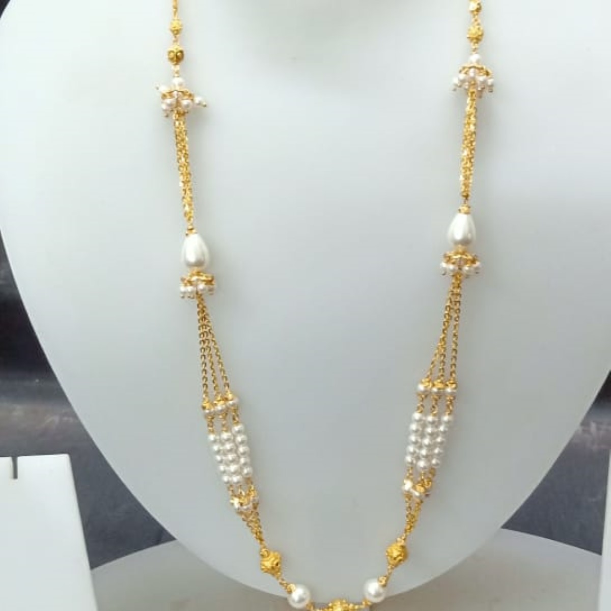 22 KT Gold Classic Special Occasion Antique Mala CJAM47