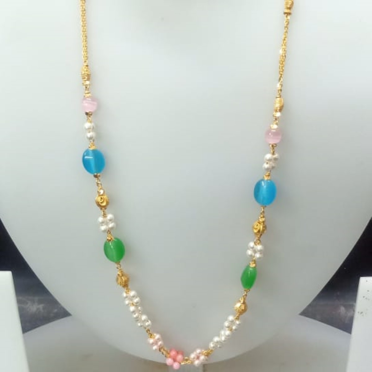 22 KT Gold Modern Ethnic Antique Mala CJAM42