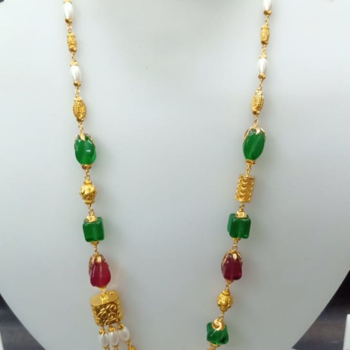 22 KT Gold Fancy Special Occasion Antique Mala CJAM41