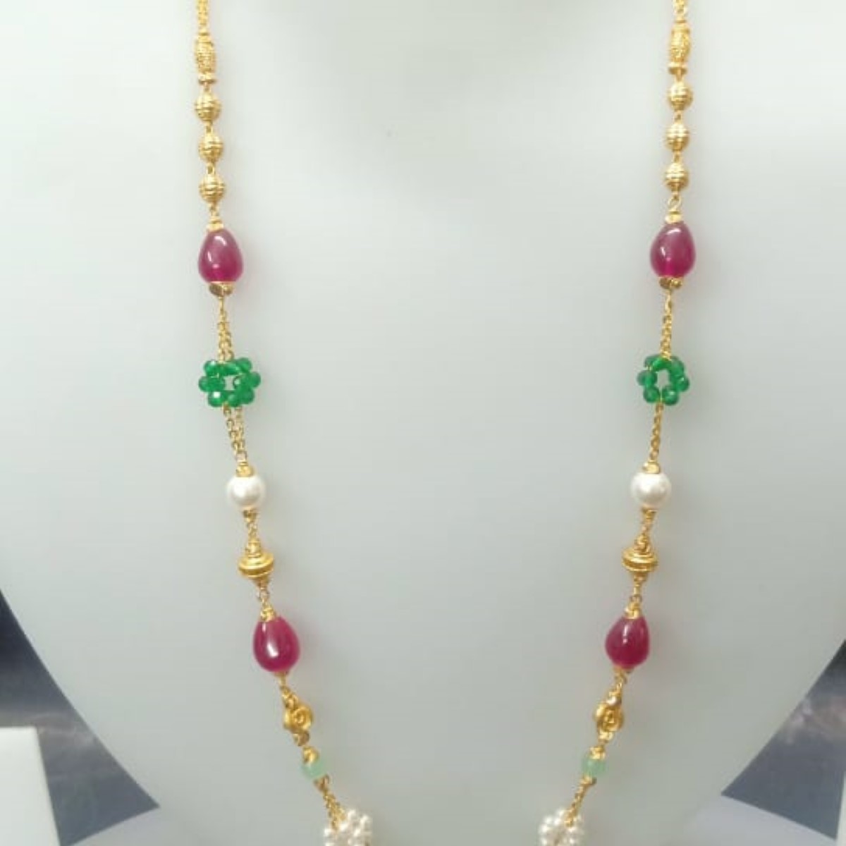 22 KT Gold Fancy Special Occasion Antique Mala CJAM37