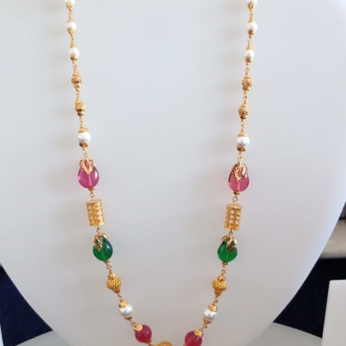 22 KT Gold Classic Special Occasion Antique Mala CJAM31