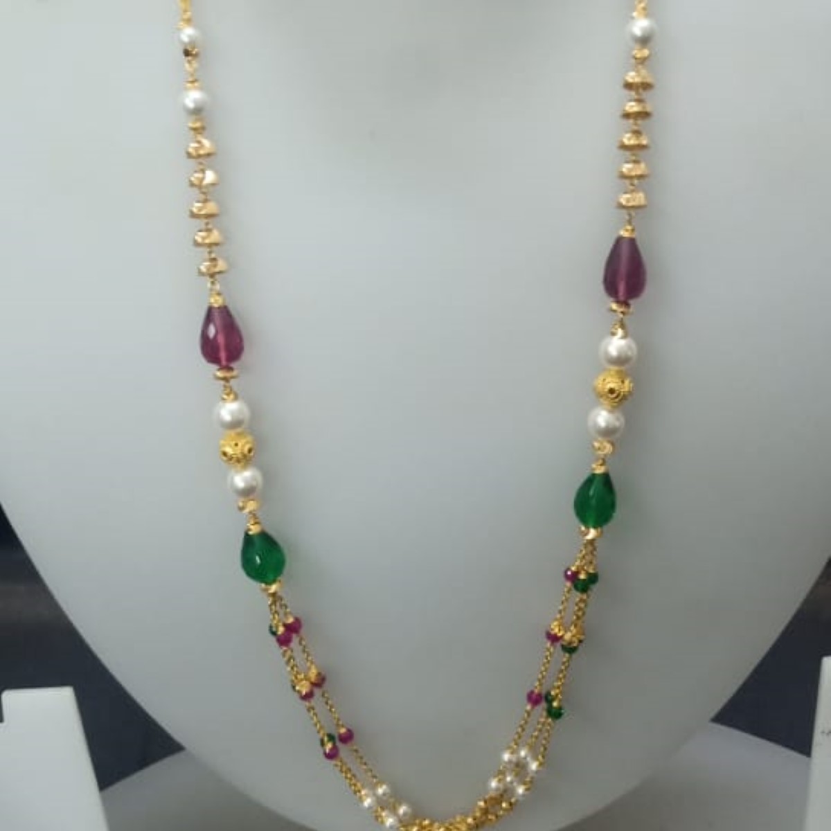 22 KT Gold Trendy Ethnic Antique Mala CJAM16