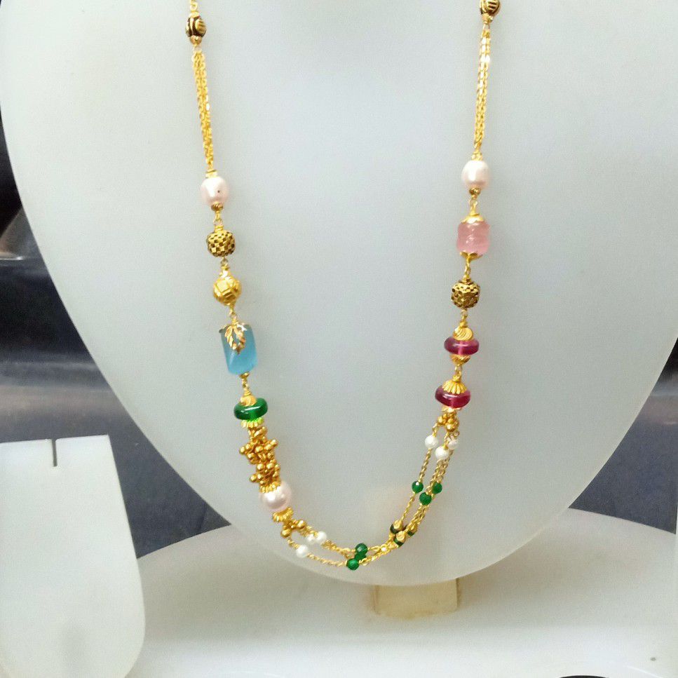 22 Ct Fancy Color Gold Mala