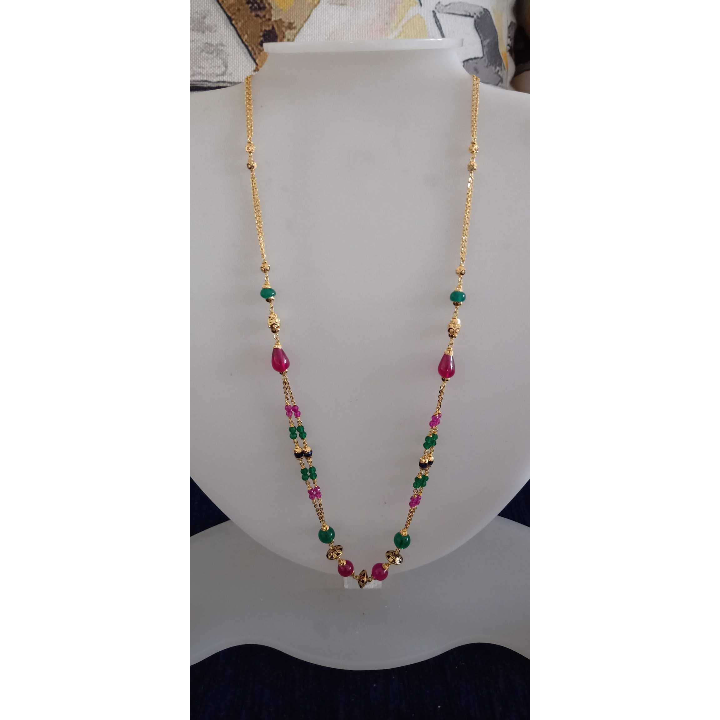 916 Gold Modern Chain Mala