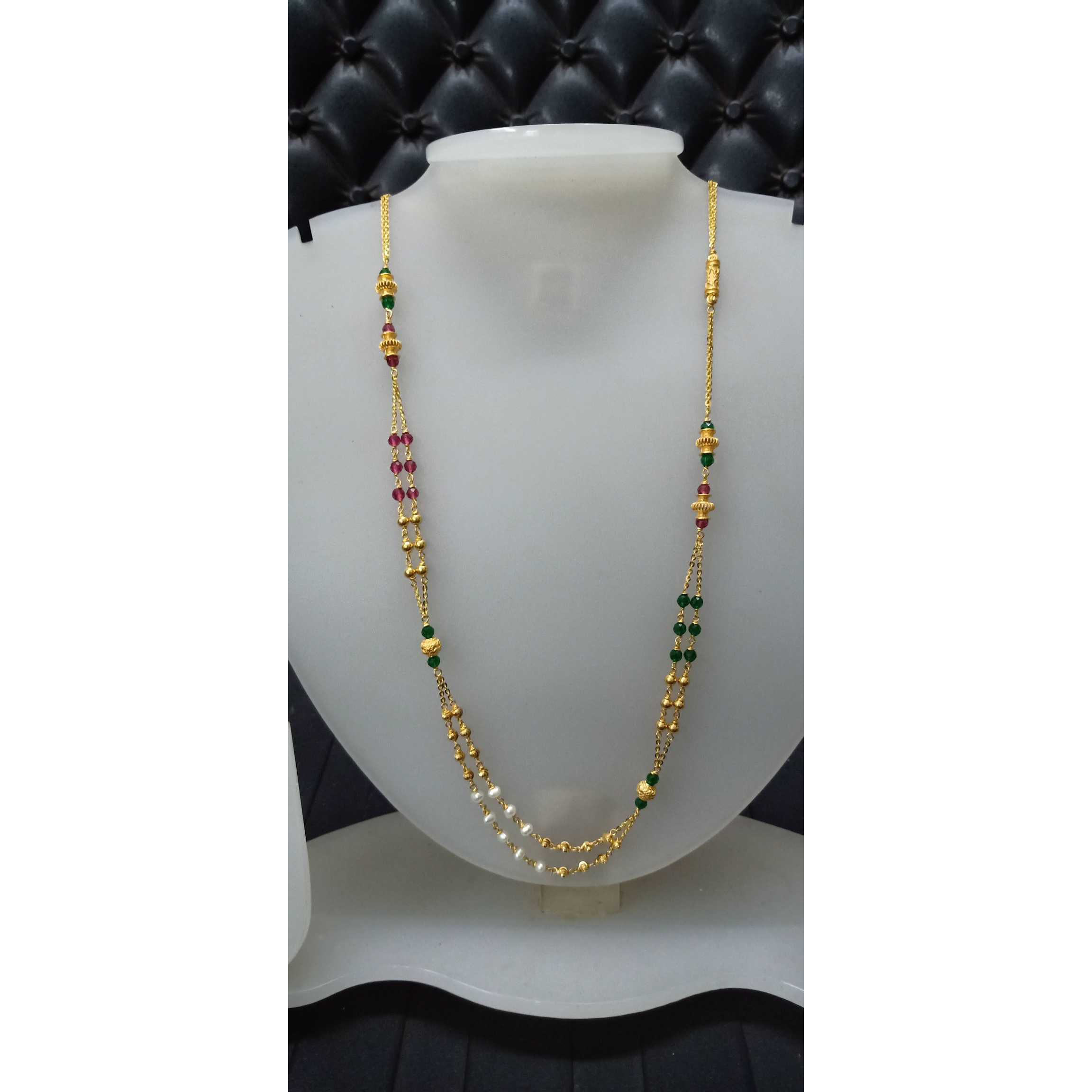 22 Ct Gold Fancy Moti Mala