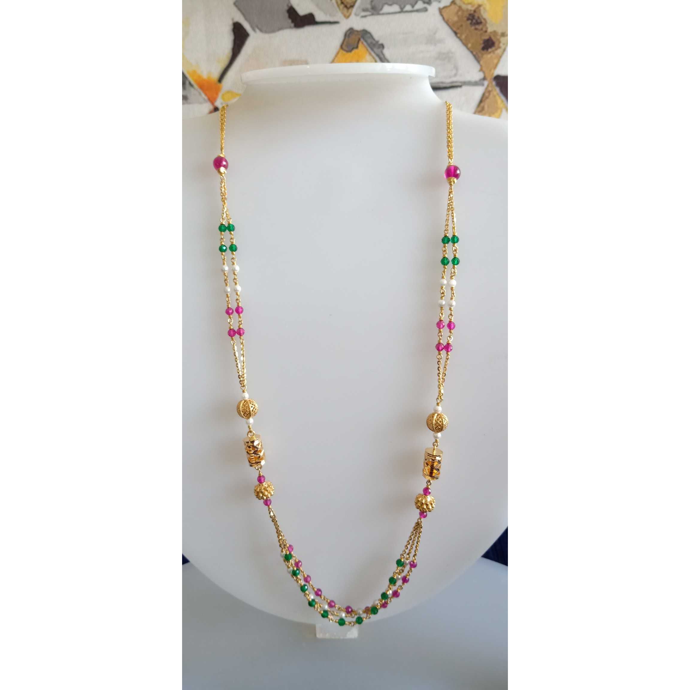 22 Ct Gold Gorgeous Fancy Mala