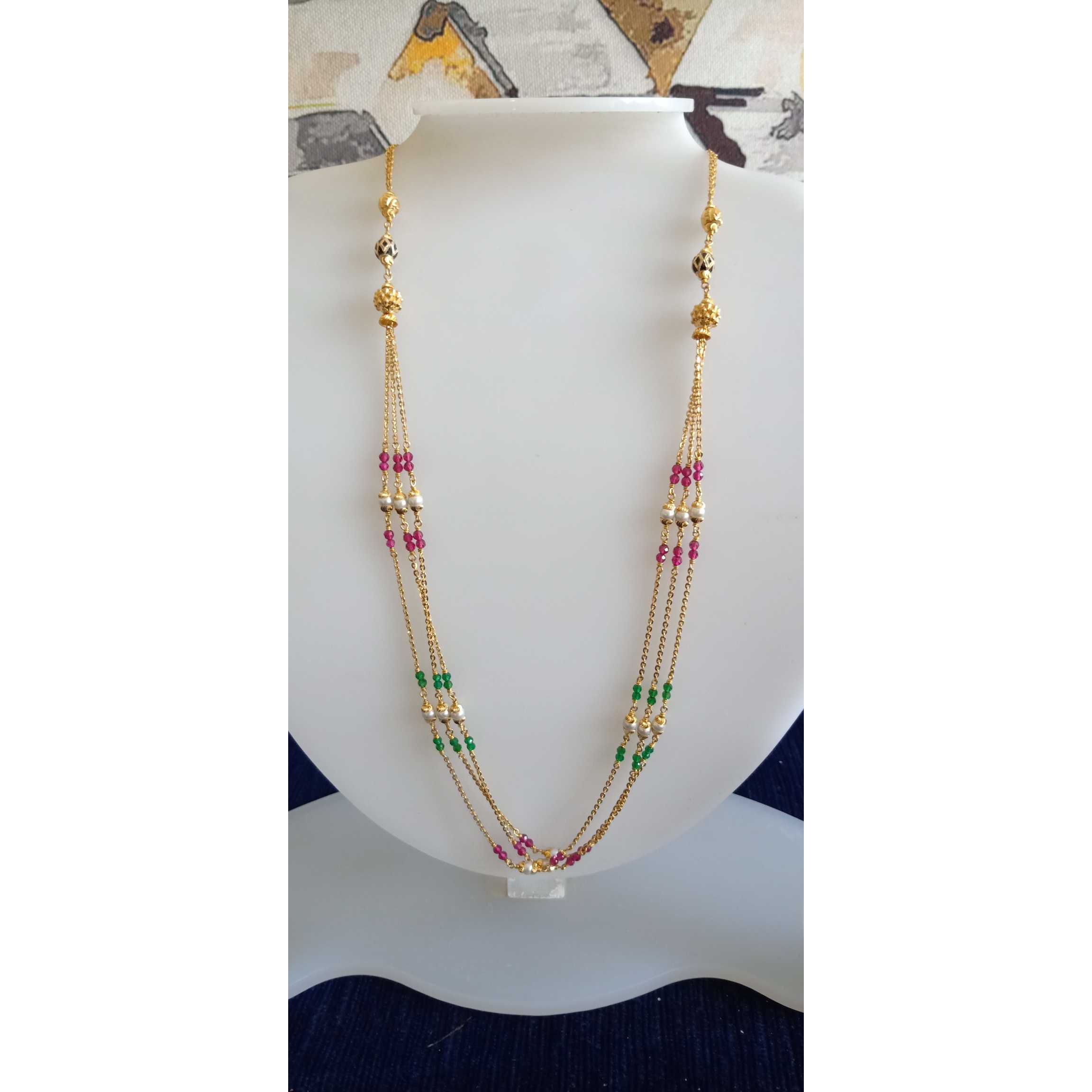 22 Ct Gold Trendy Fancy Mala