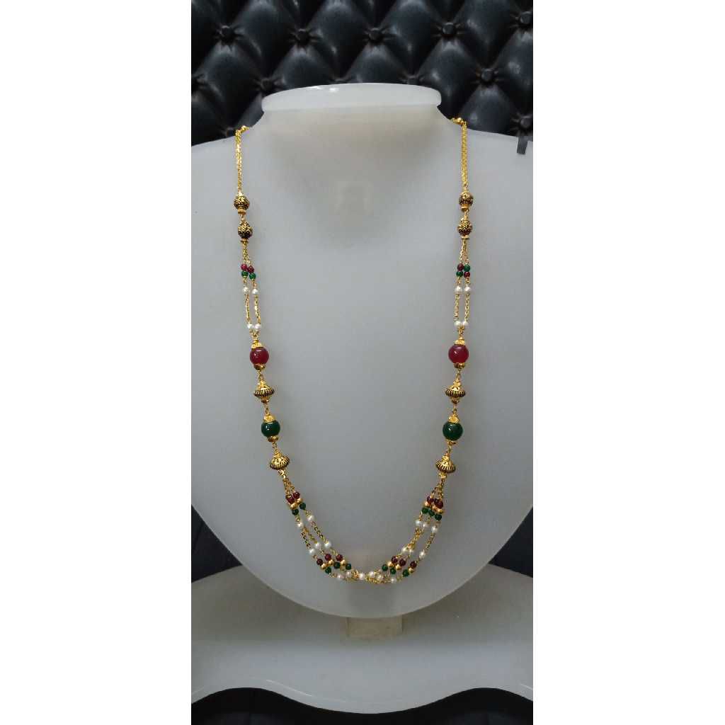 916 Colored Stone Chain Mala