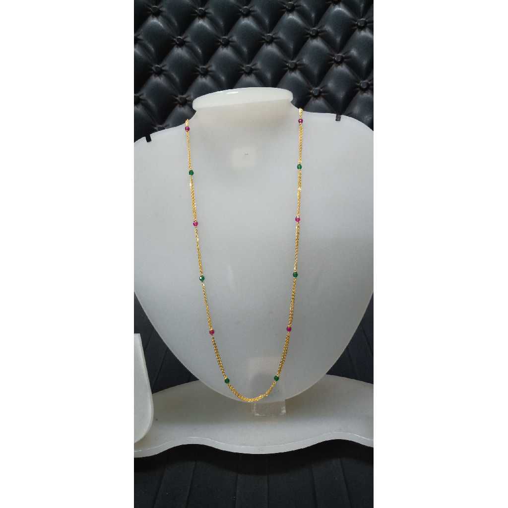 916 Gold Lightweight Colorful Mala