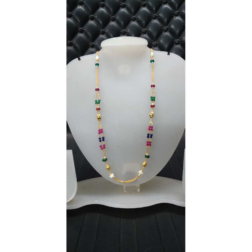 22KT Colorful Gold Mala