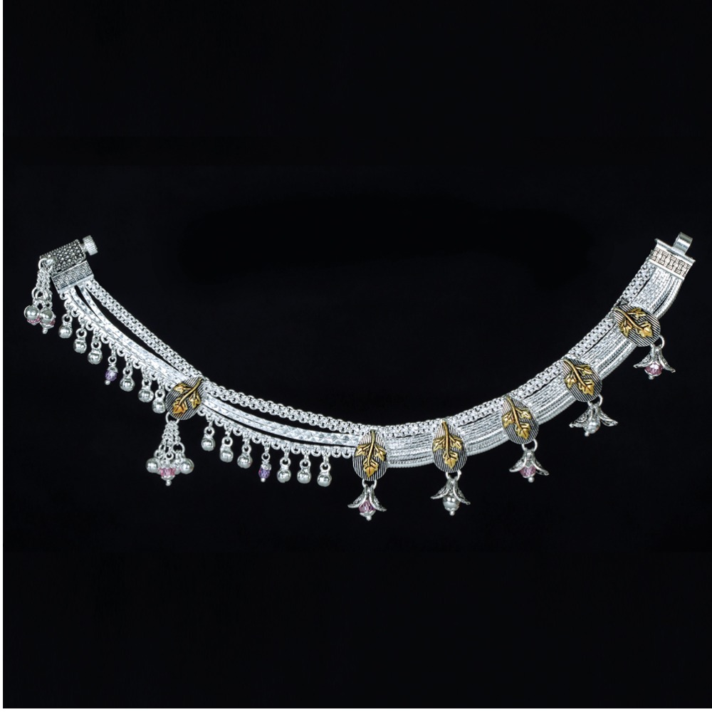Antique Designer Silver Payal